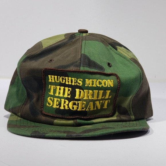 Vintage Hughes Micon Camouflage Hat Mesh K-brand USA trucker hat Patch Snapback - Picture 6 of 10